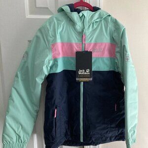 NEW - Jack Wolfskin Girl’s Kid”s; Four Lakes Jacket, Size 8-10 or Medium